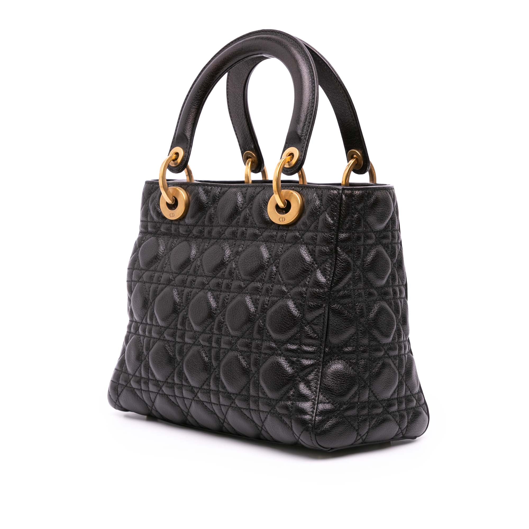 Medium Grained Calfskin Cannage Supple Lady Dior