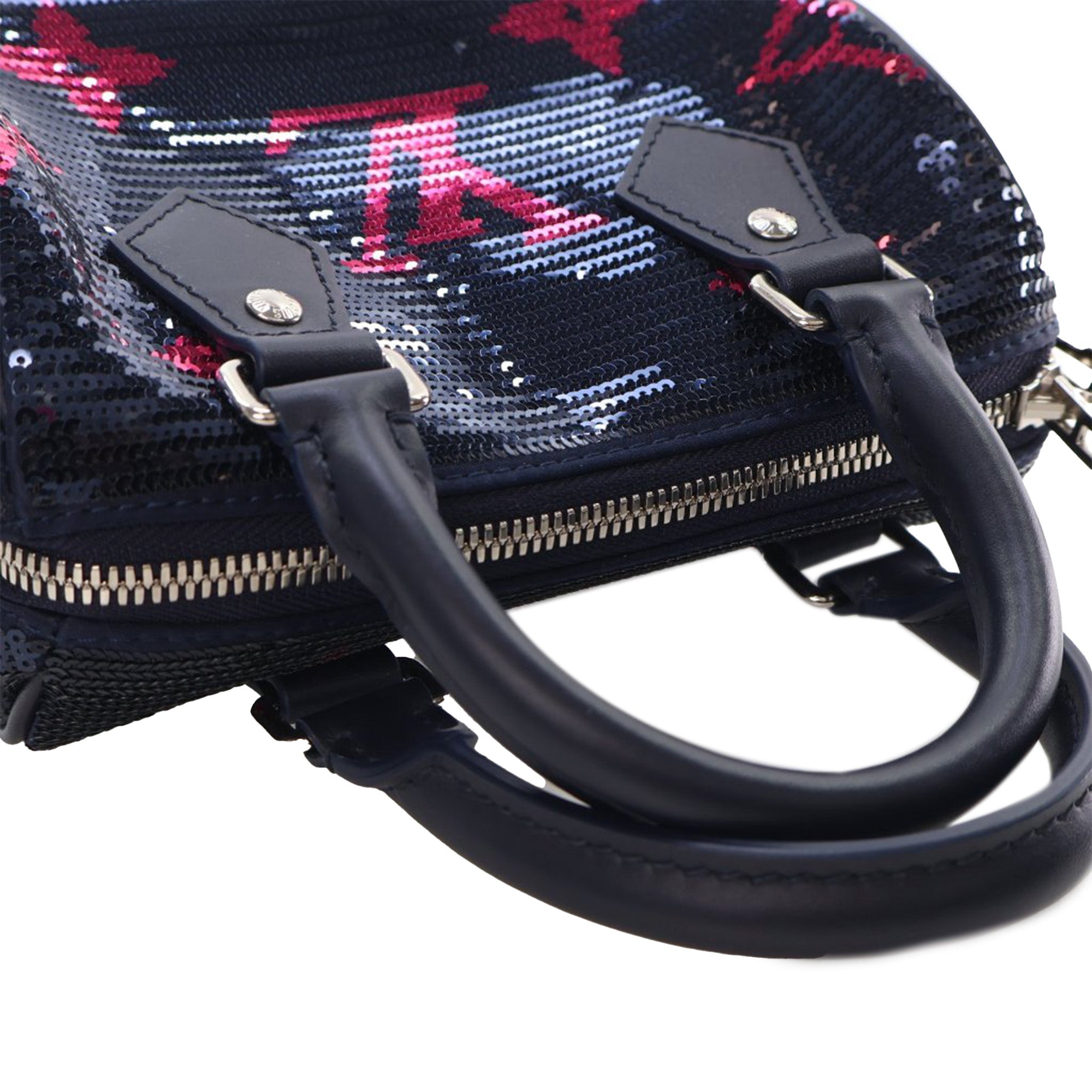 LV Night Monogram Giant Sequins Speedy Bandouliere 18