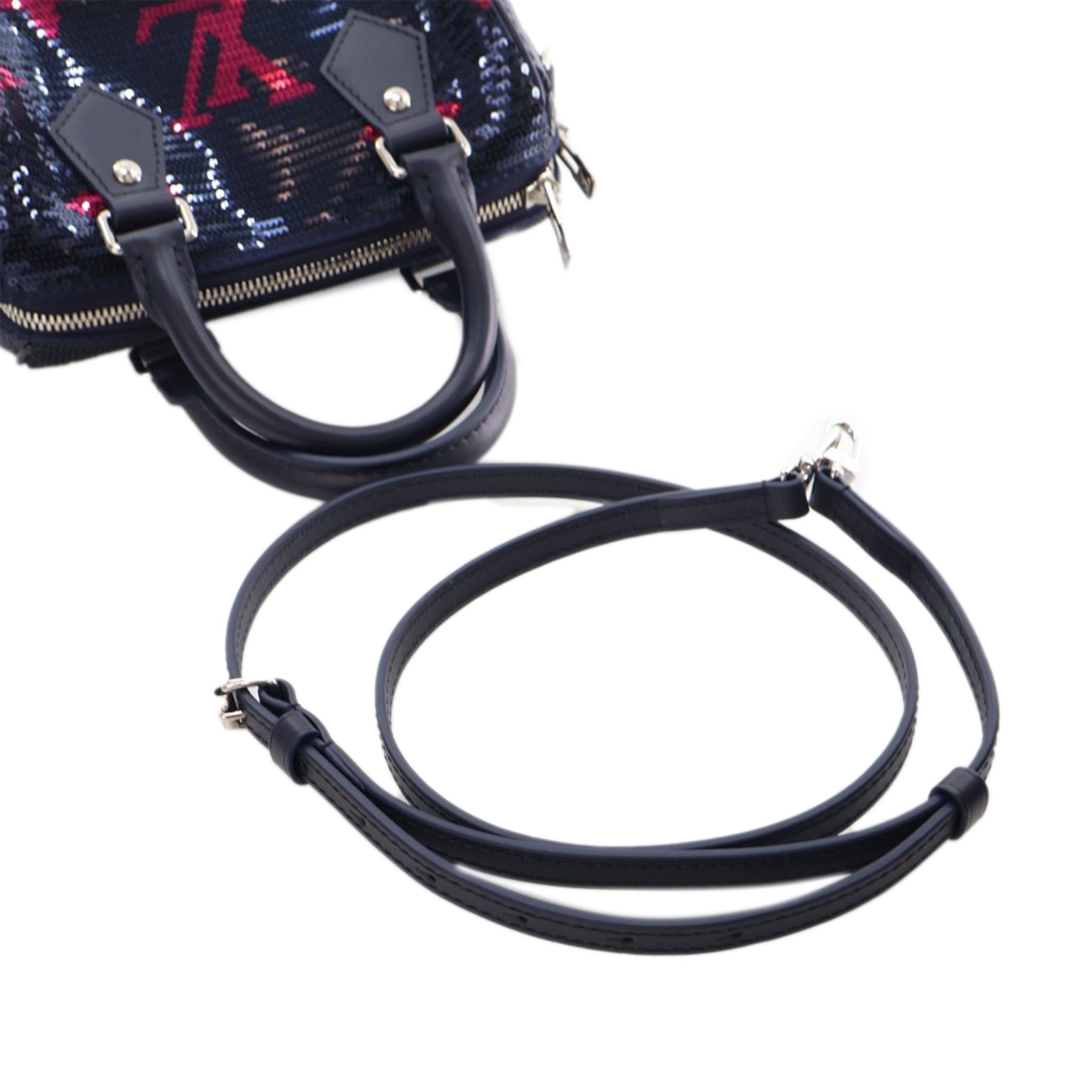 LV Night Monogram Giant Sequins Speedy Bandouliere 18