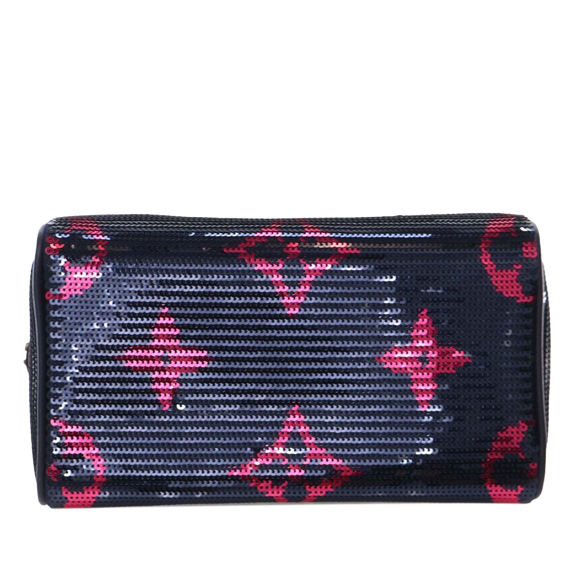 LV Night Monogram Giant Sequins Speedy Bandouliere 18