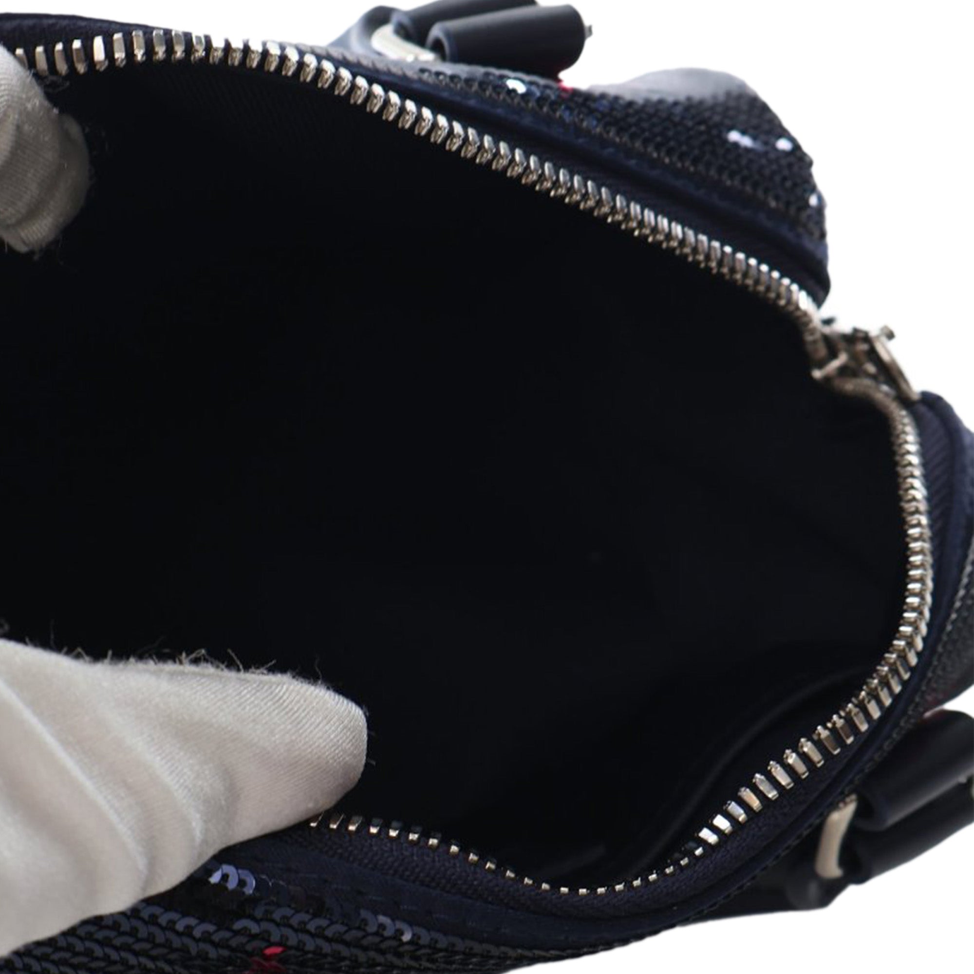 LV Night Monogram Giant Sequins Speedy Bandouliere 18