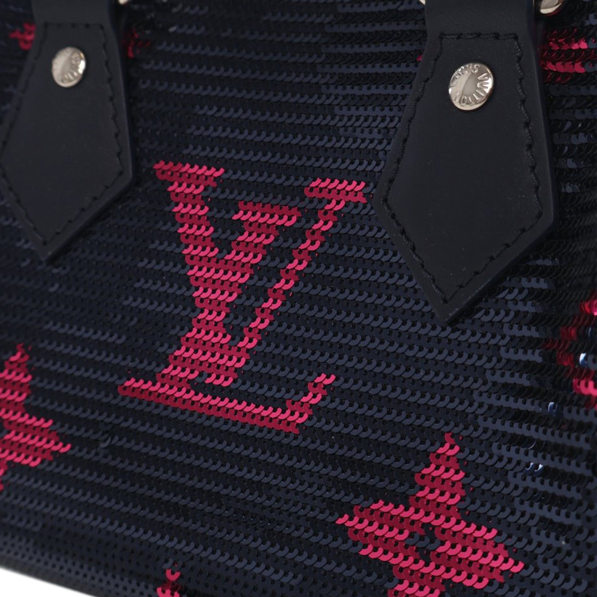 LV Night Monogram Giant Sequins Speedy Bandouliere 18