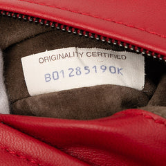 Nappa Intrecciato Turn Lock Clutch