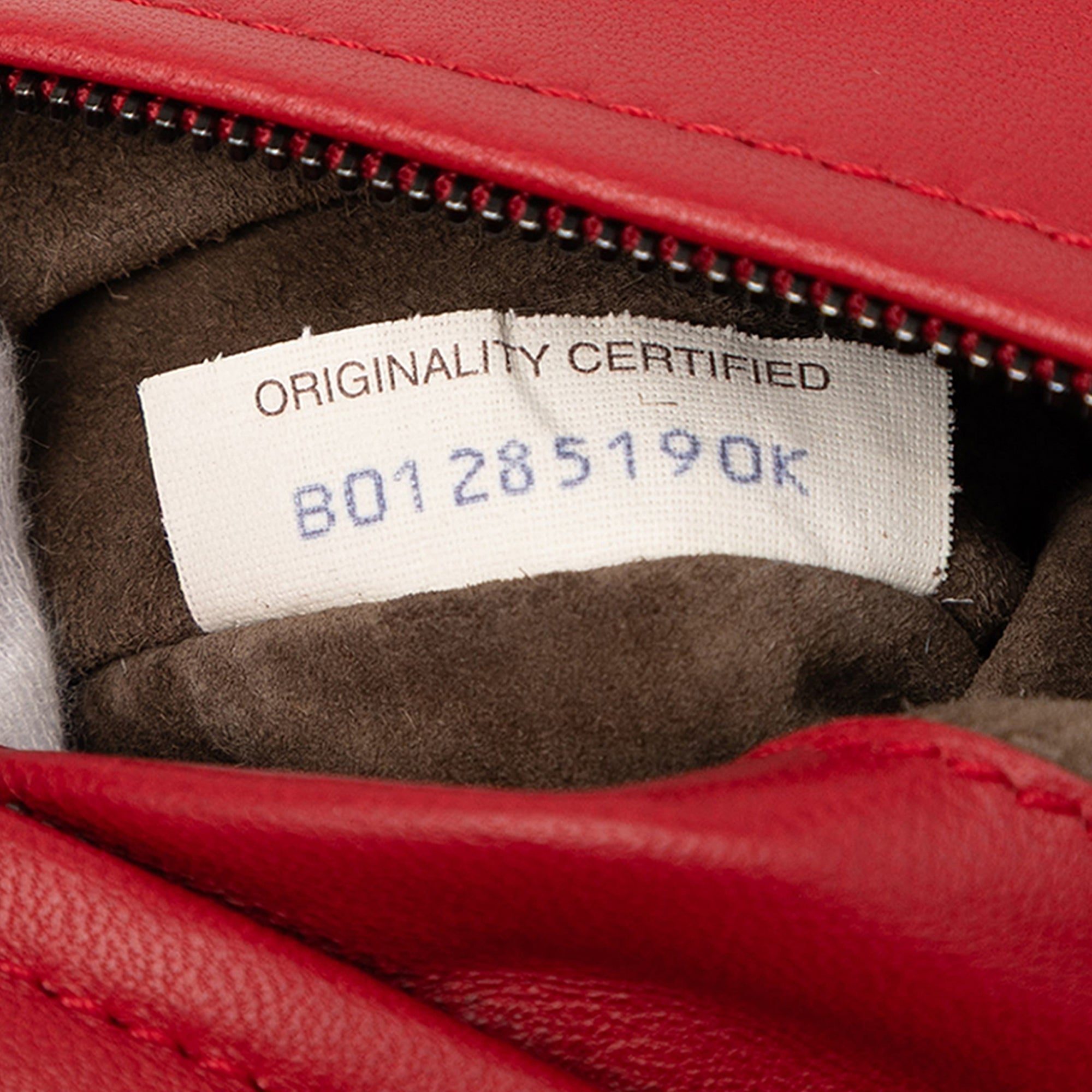 Nappa Intrecciato Turn Lock Clutch