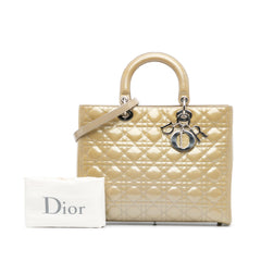 Large Patent Cannage Lady Dior