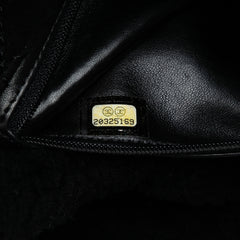 Medium Shearling Pearl Studded Flap