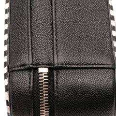 Small Caviar Striped CC Filigree Vanity Case