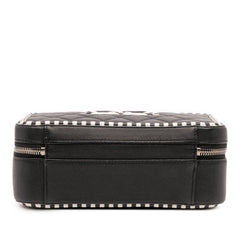 Small Caviar Striped CC Filigree Vanity Case