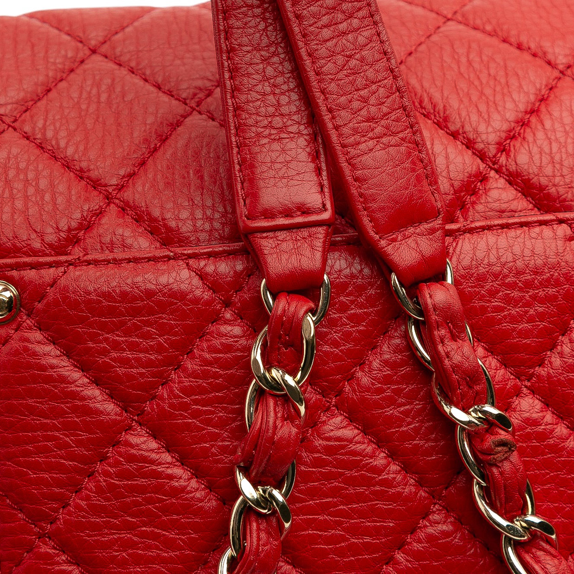 XXL Quilted Calfskin Travel Flap