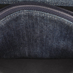 Denim Stitched 19 Flap Wallet On Chain