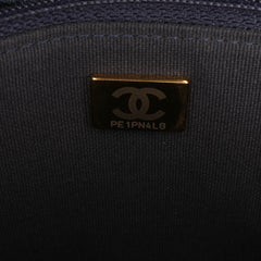 Denim Stitched 19 Flap Wallet On Chain