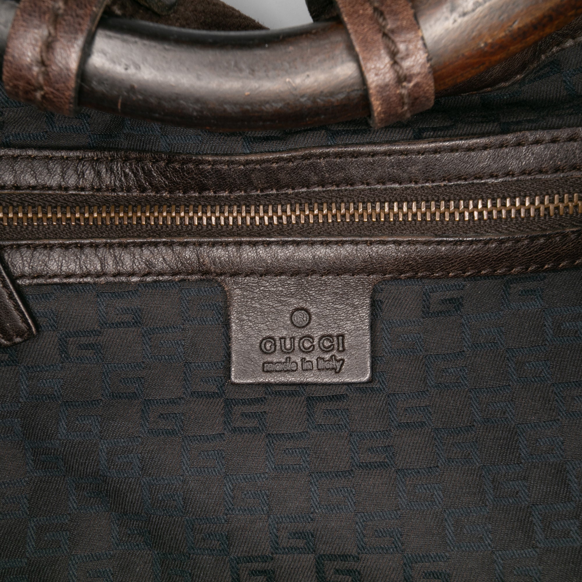 Canvas Ring Top Handle Bag