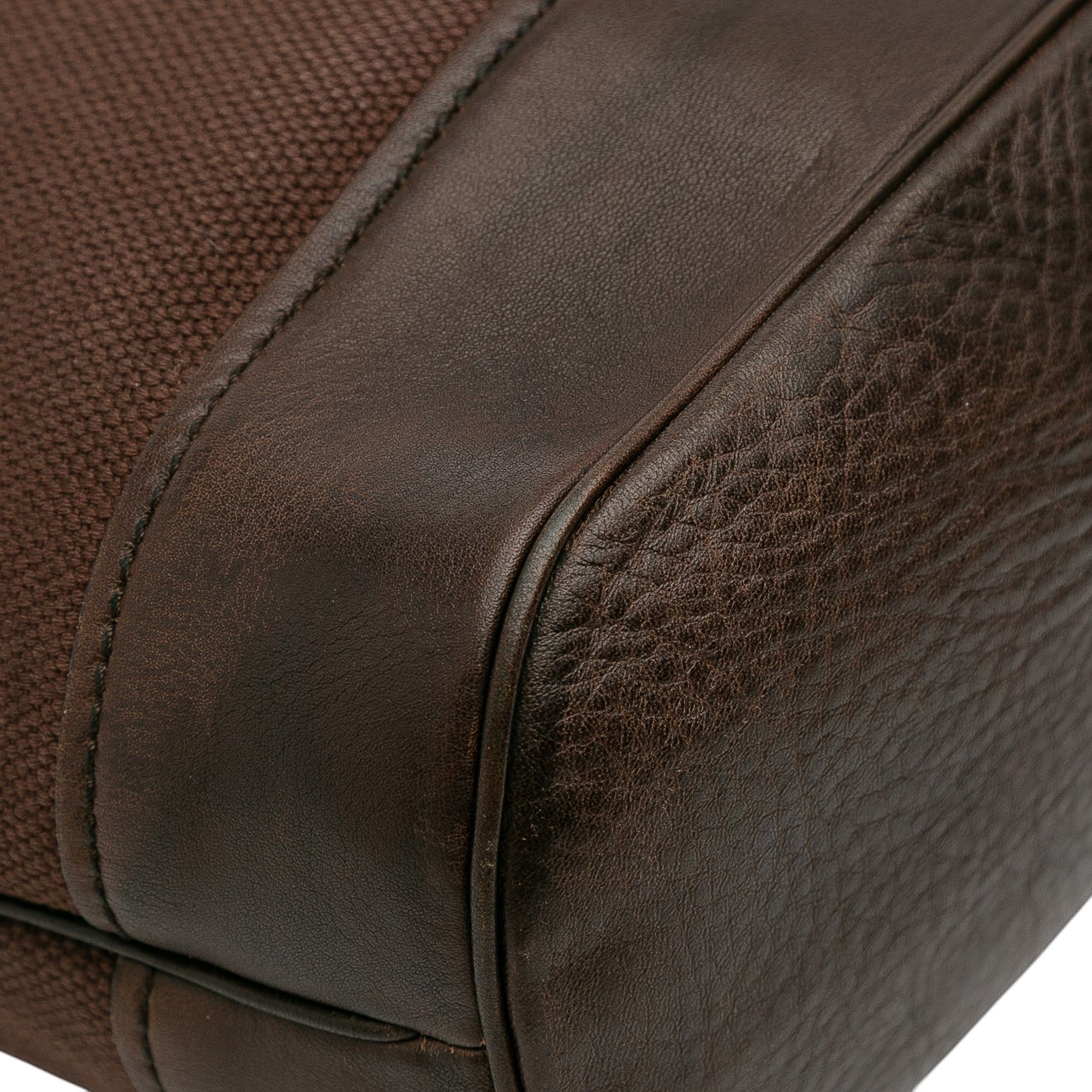 Canvas Ring Top Handle Bag