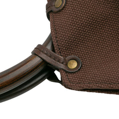 Canvas Ring Top Handle Bag