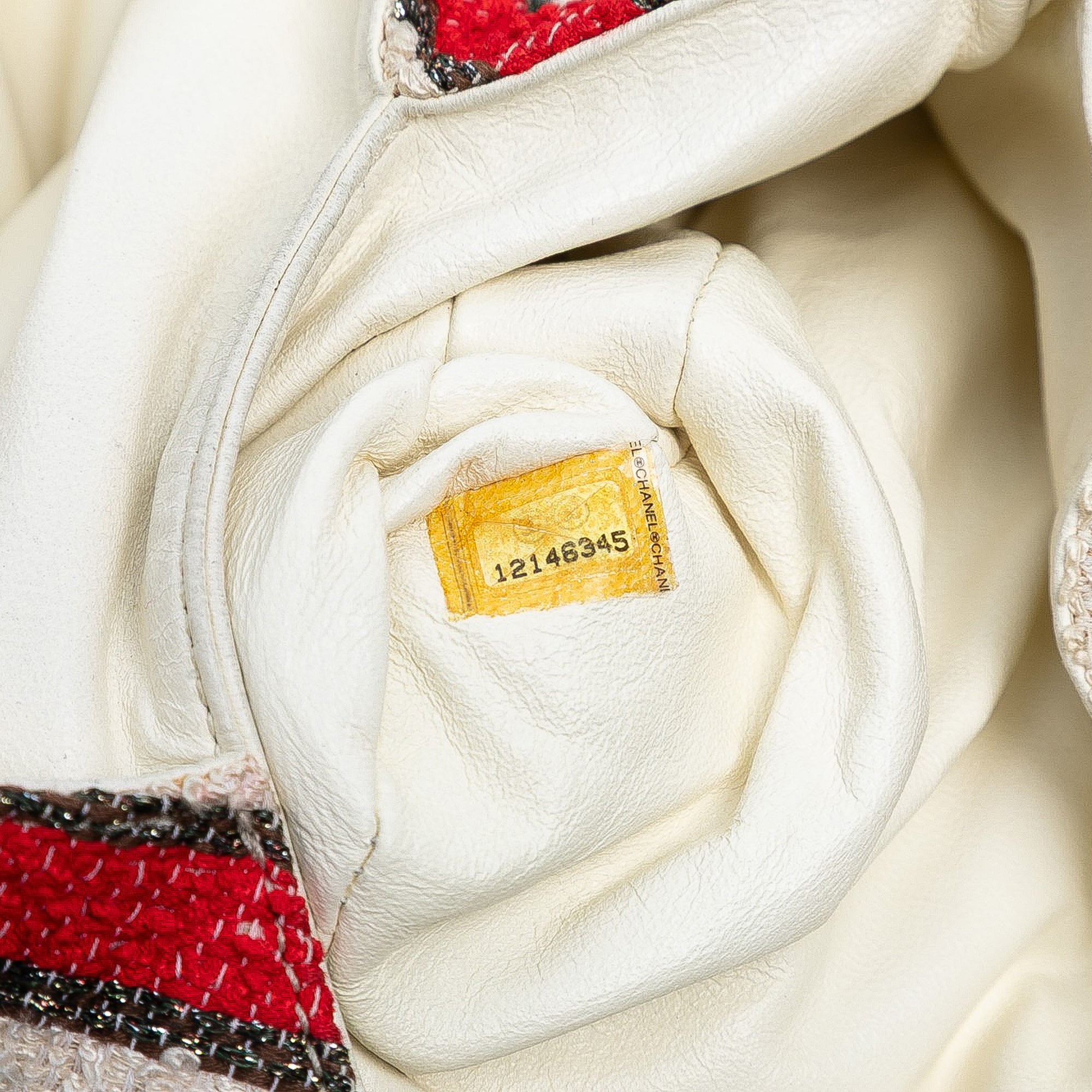 CC Quilted Tweed Striped Single Flap