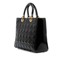 Large Patent Cannage Lady Dior