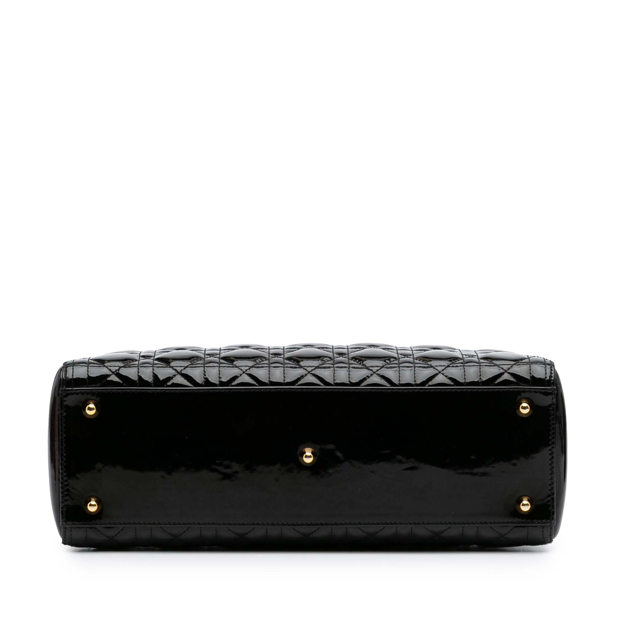 Large Patent Cannage Lady Dior