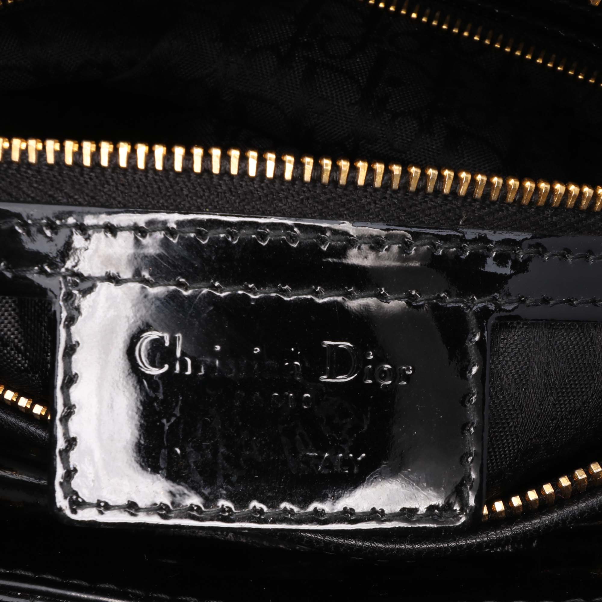 Large Patent Cannage Lady Dior