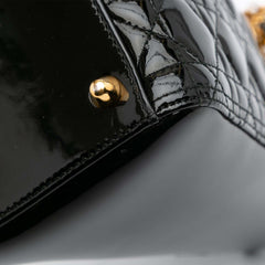 Large Patent Cannage Lady Dior
