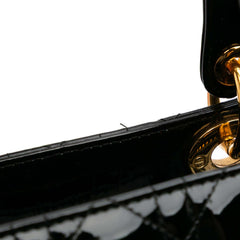 Large Patent Cannage Lady Dior