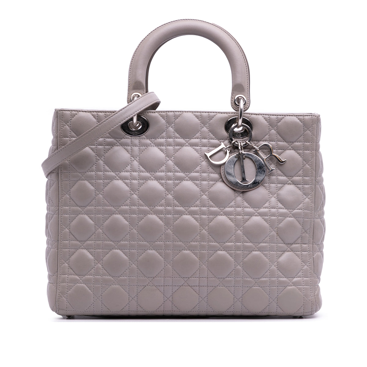 Large Lambskin Cannage Lady Dior