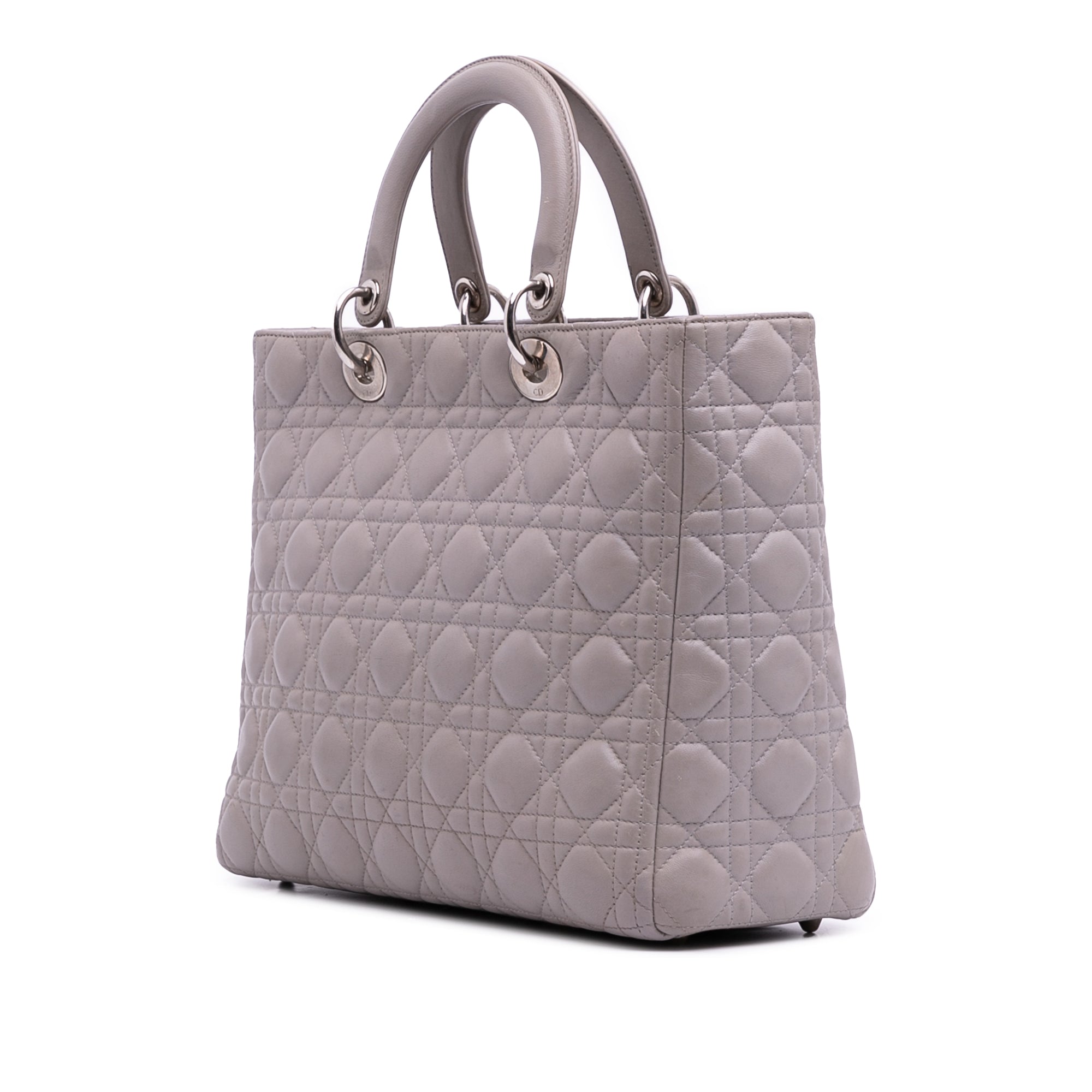 Large Lambskin Cannage Lady Dior