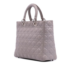 Large Lambskin Cannage Lady Dior
