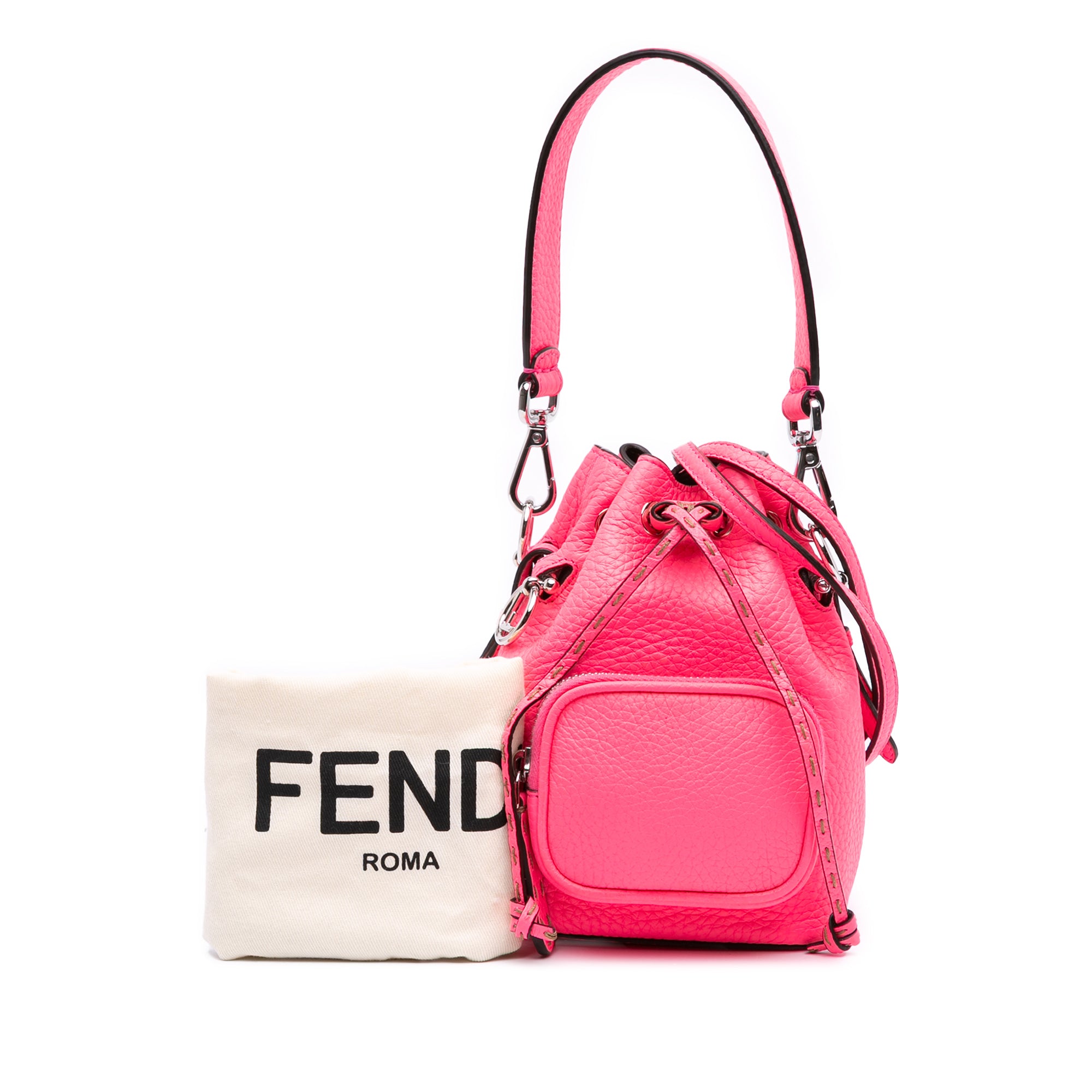 Mini Leather Mon Tresor Pocket Bucket Bag