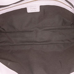Zucca Embossed Leather Baguette Satchel