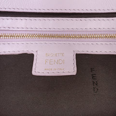 Zucca Embossed Leather Baguette Satchel