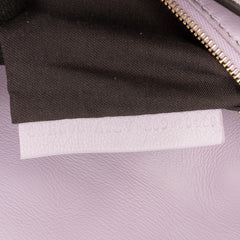 Zucca Embossed Leather Baguette Satchel