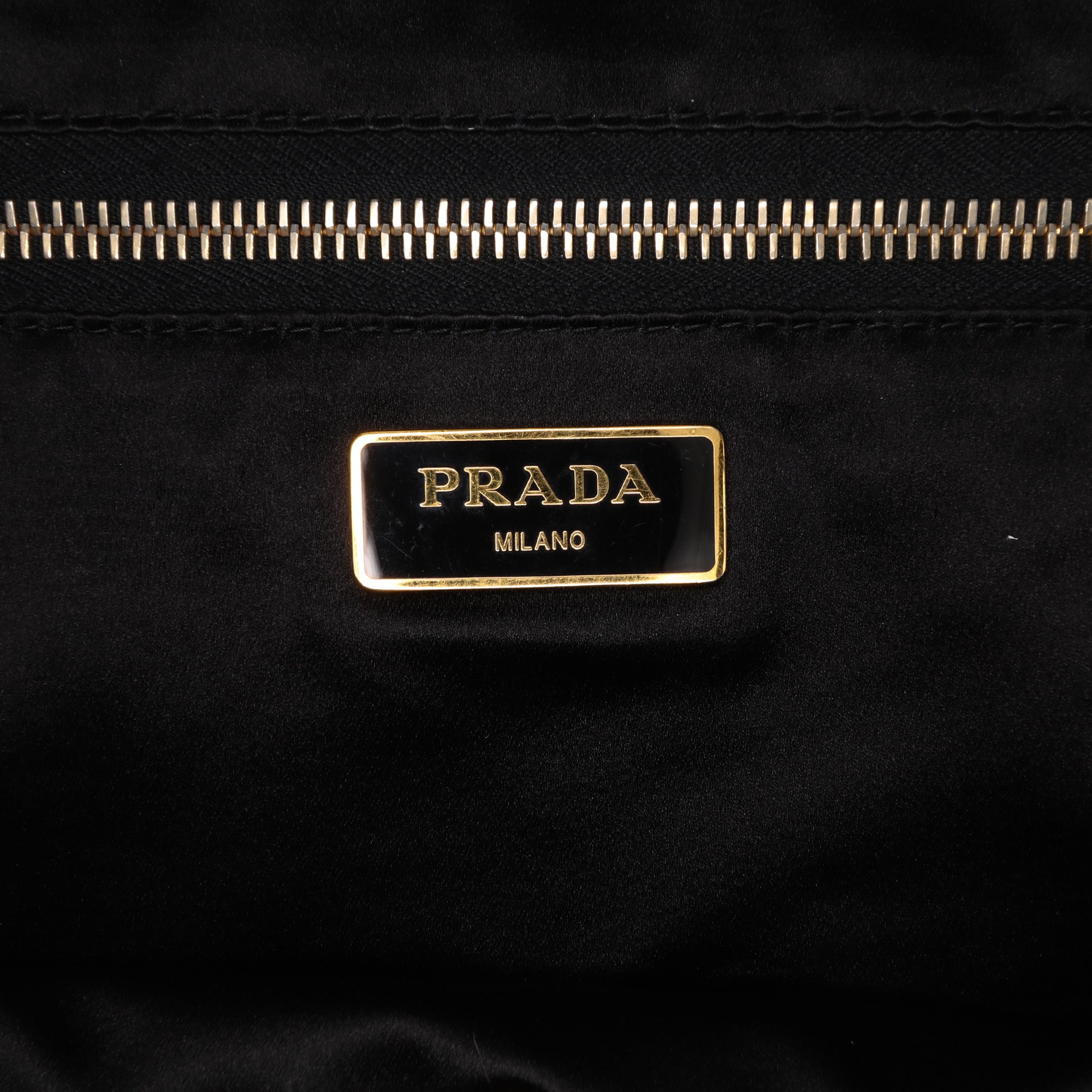 Sequined Satin Stripes Tote