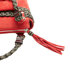 Mini Anagram Suede Handbag