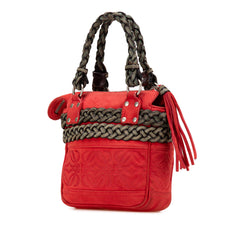 Mini Anagram Suede Handbag