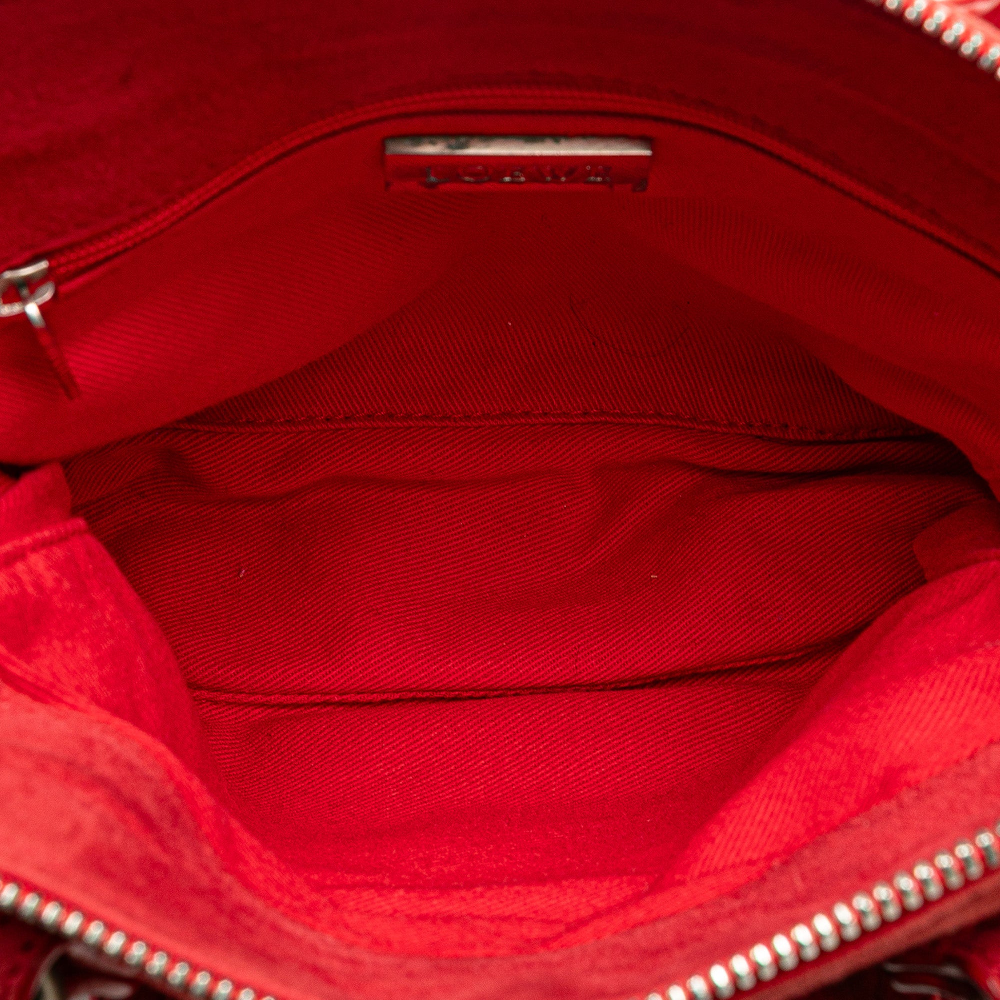Mini Anagram Suede Handbag