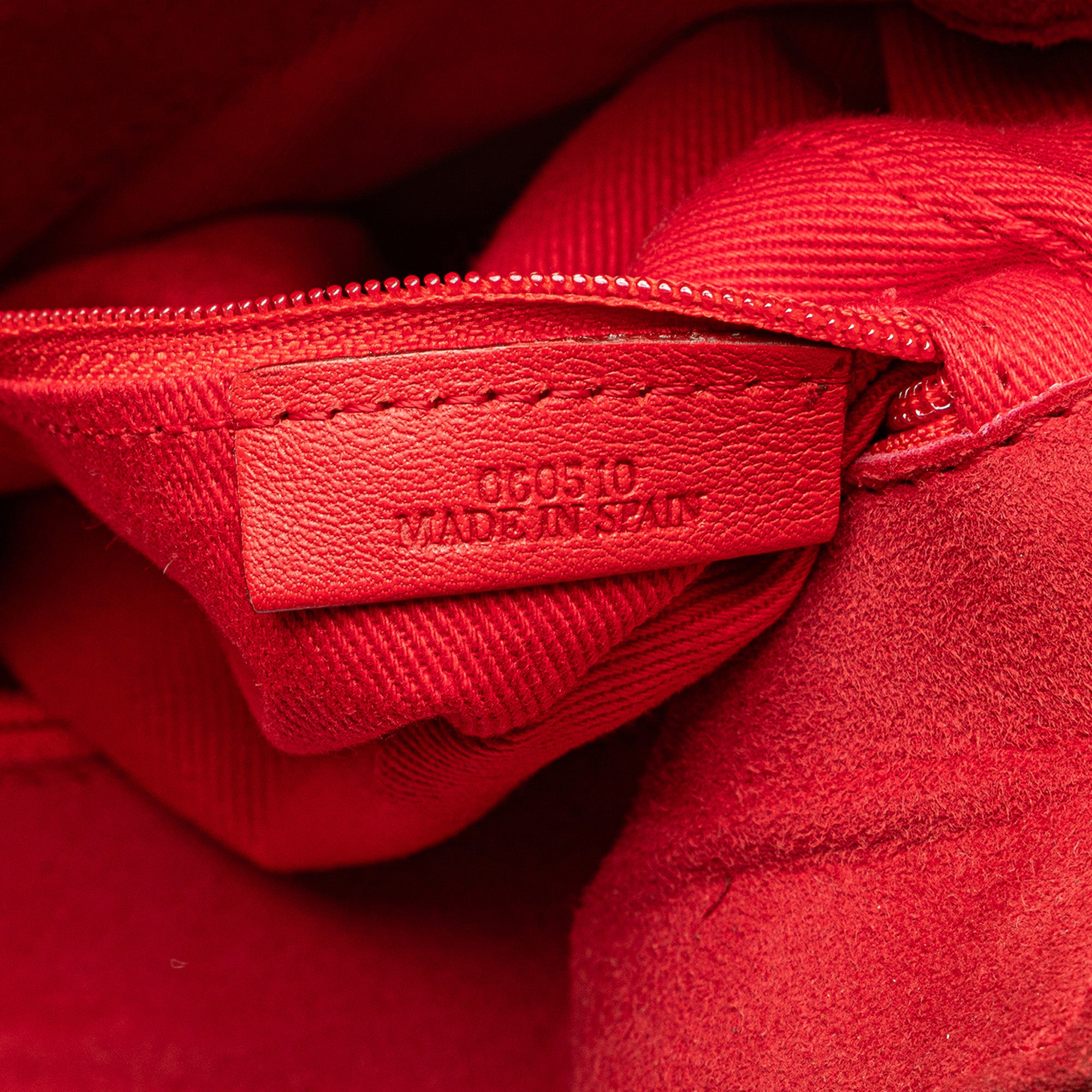 Mini Anagram Suede Handbag