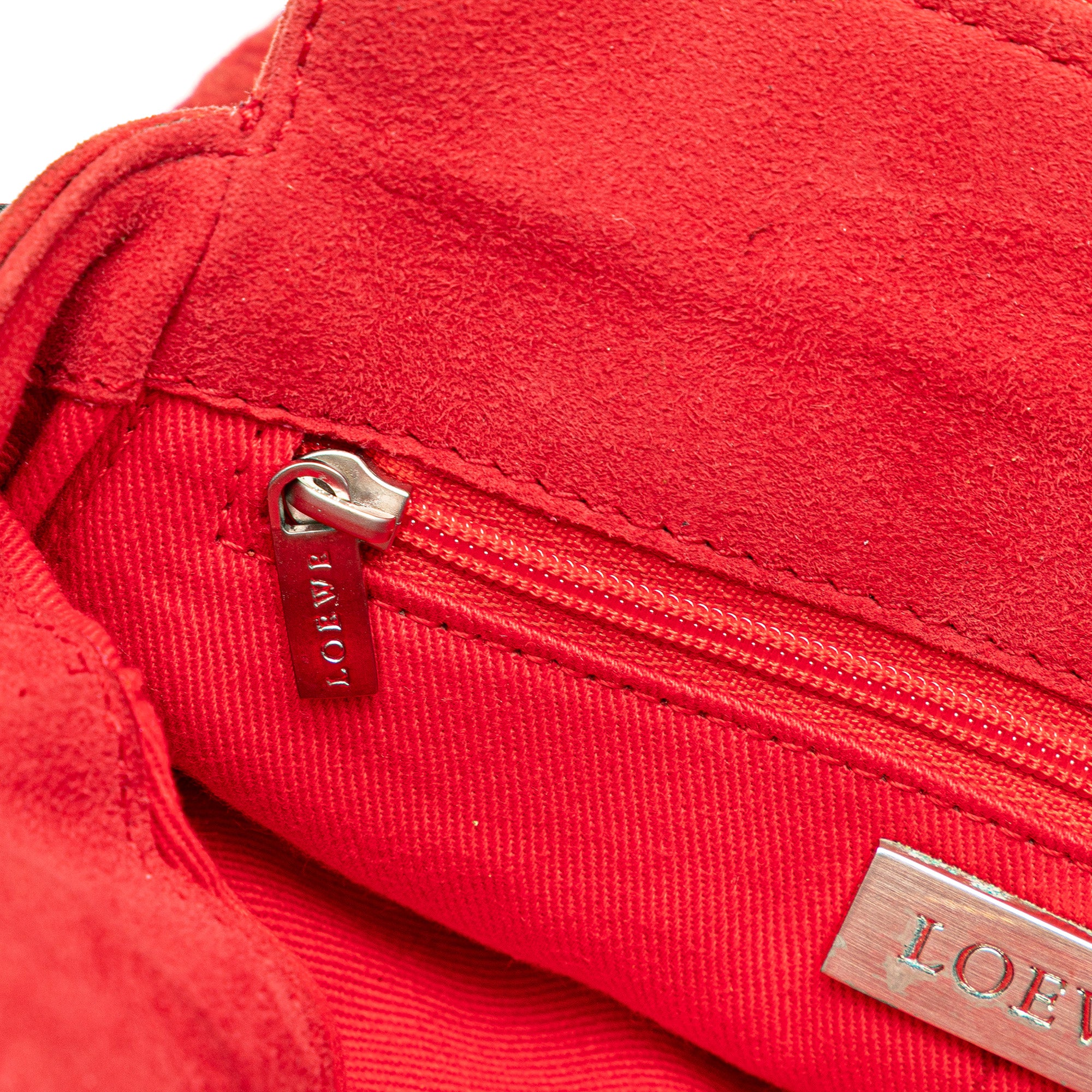 Mini Anagram Suede Handbag