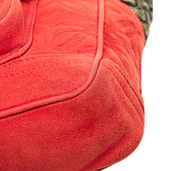 Mini Anagram Suede Handbag