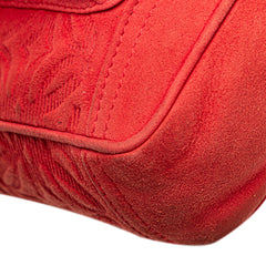 Mini Anagram Suede Handbag