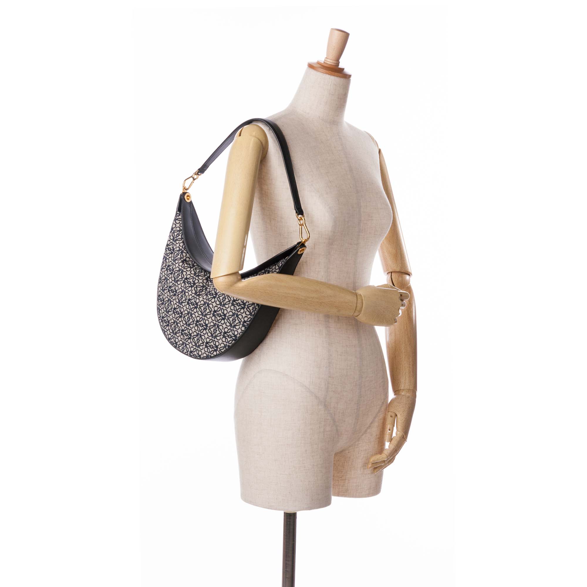 Anagram Canvas Luna Shoulder Bag