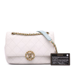 CC Quilted Calfskin Single Flap