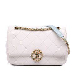 CC Quilted Calfskin Single Flap