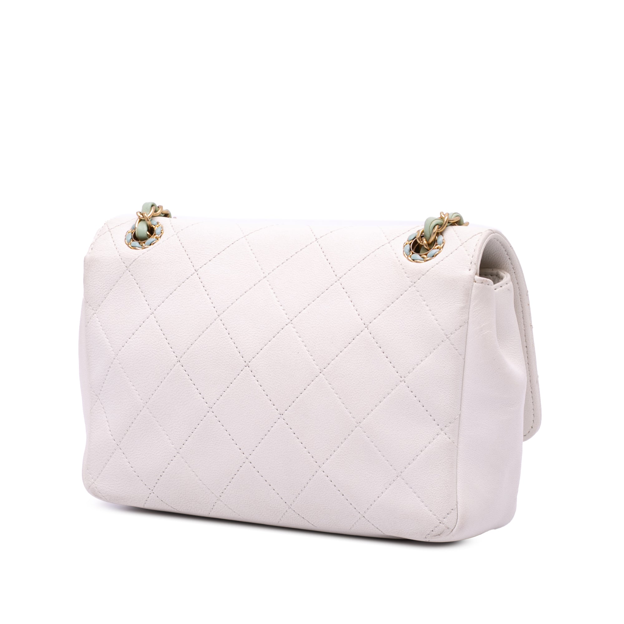 CC Quilted Calfskin Single Flap