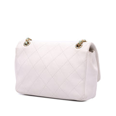 CC Quilted Calfskin Single Flap