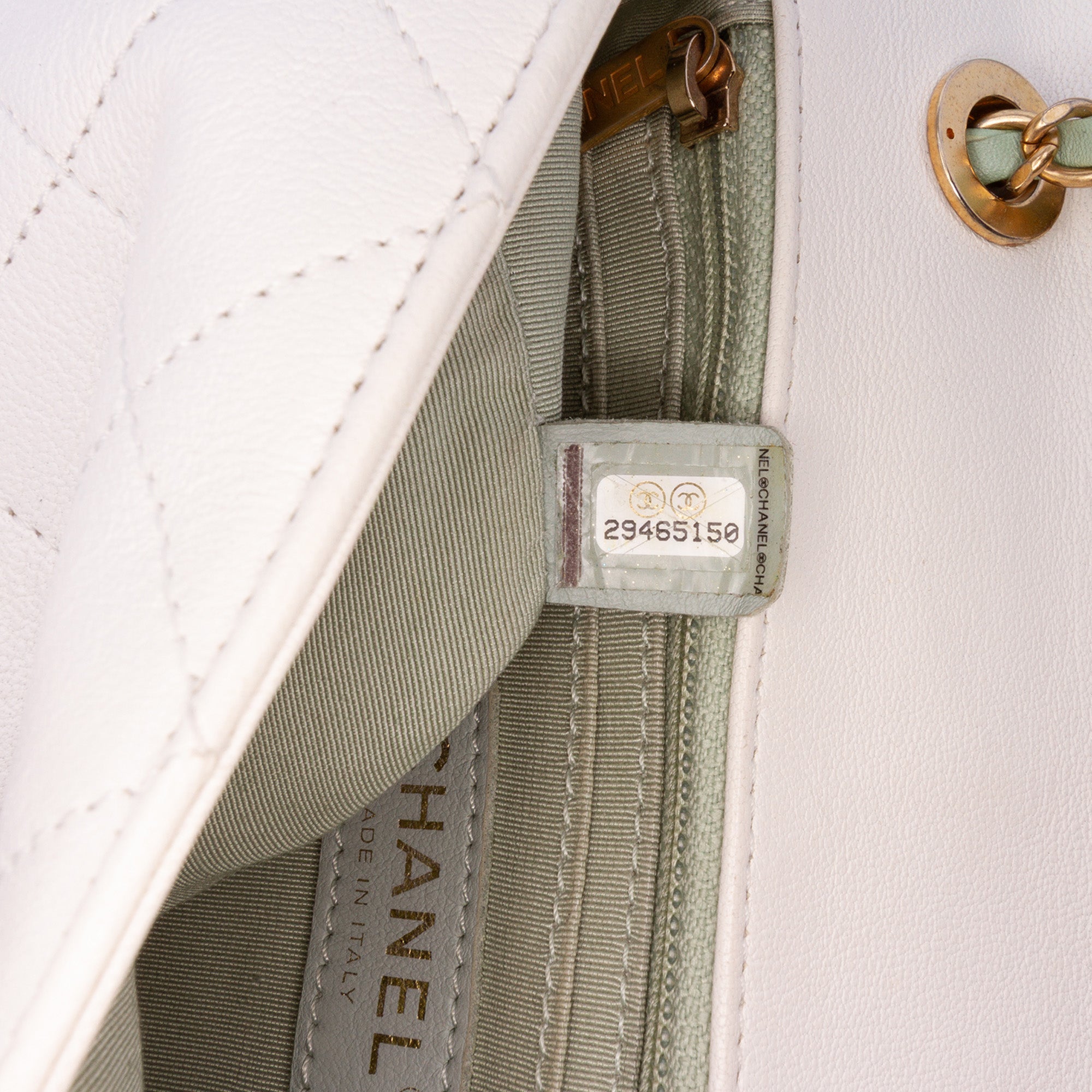 CC Quilted Calfskin Single Flap