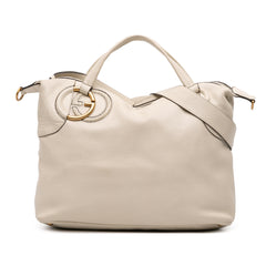 Leather Twill Satchel