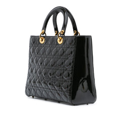 Large Patent Cannage Lady Dior