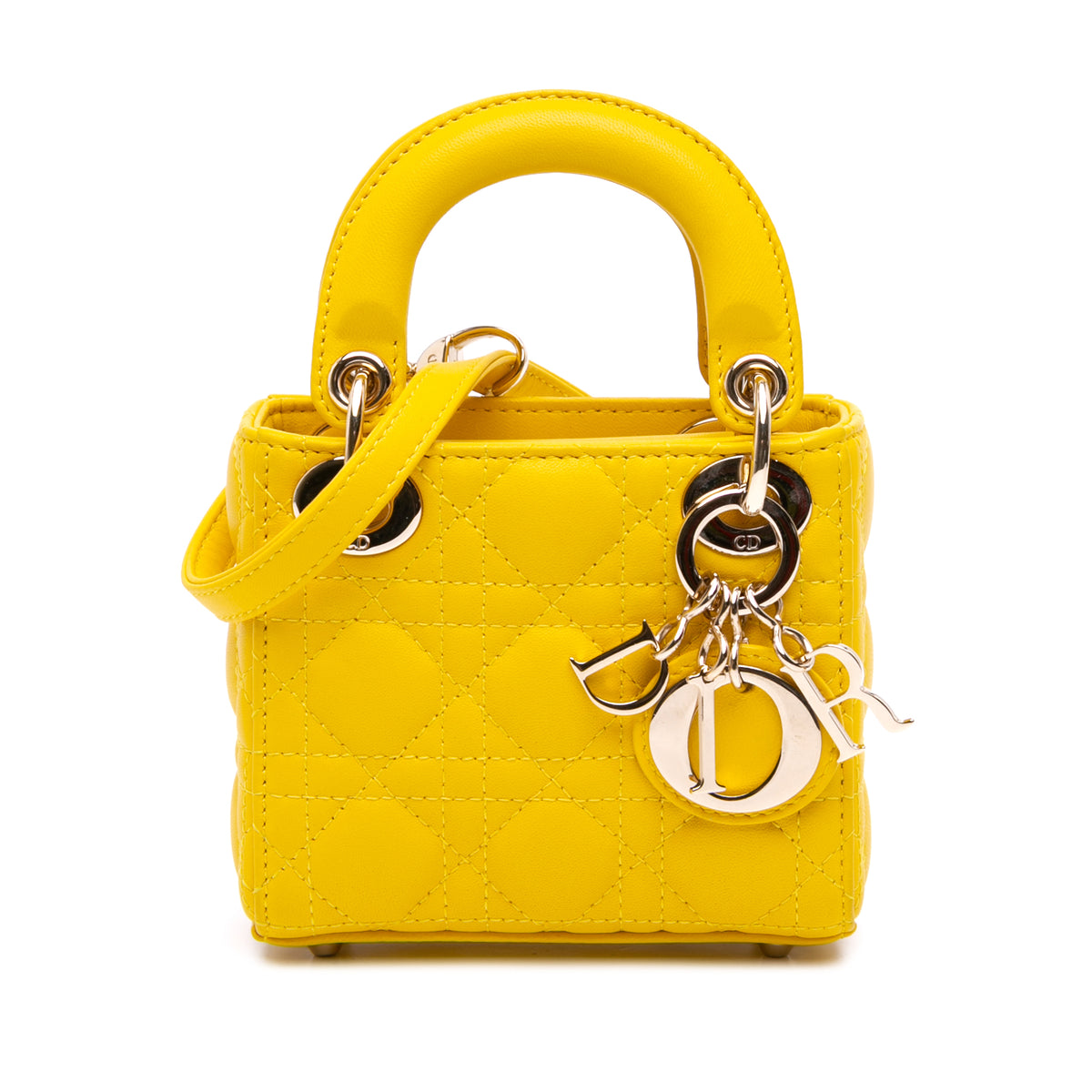 Micro Lambskin Cannage Lady Dior