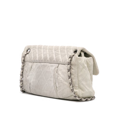 Large Iridescent Calfskin Chic Quilt Flap