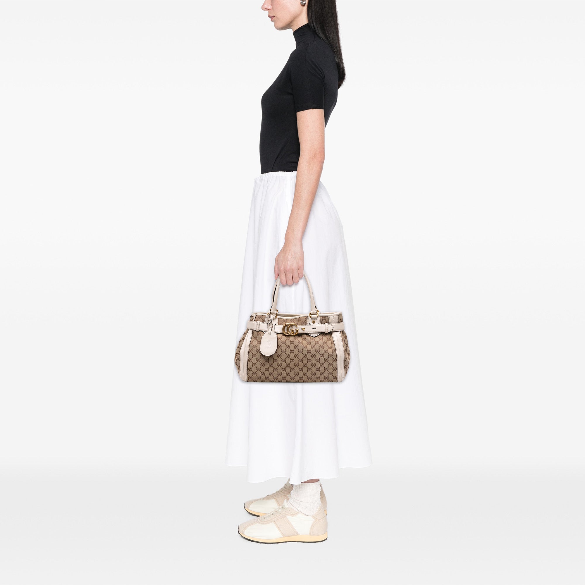 GG Canvas Running Tote